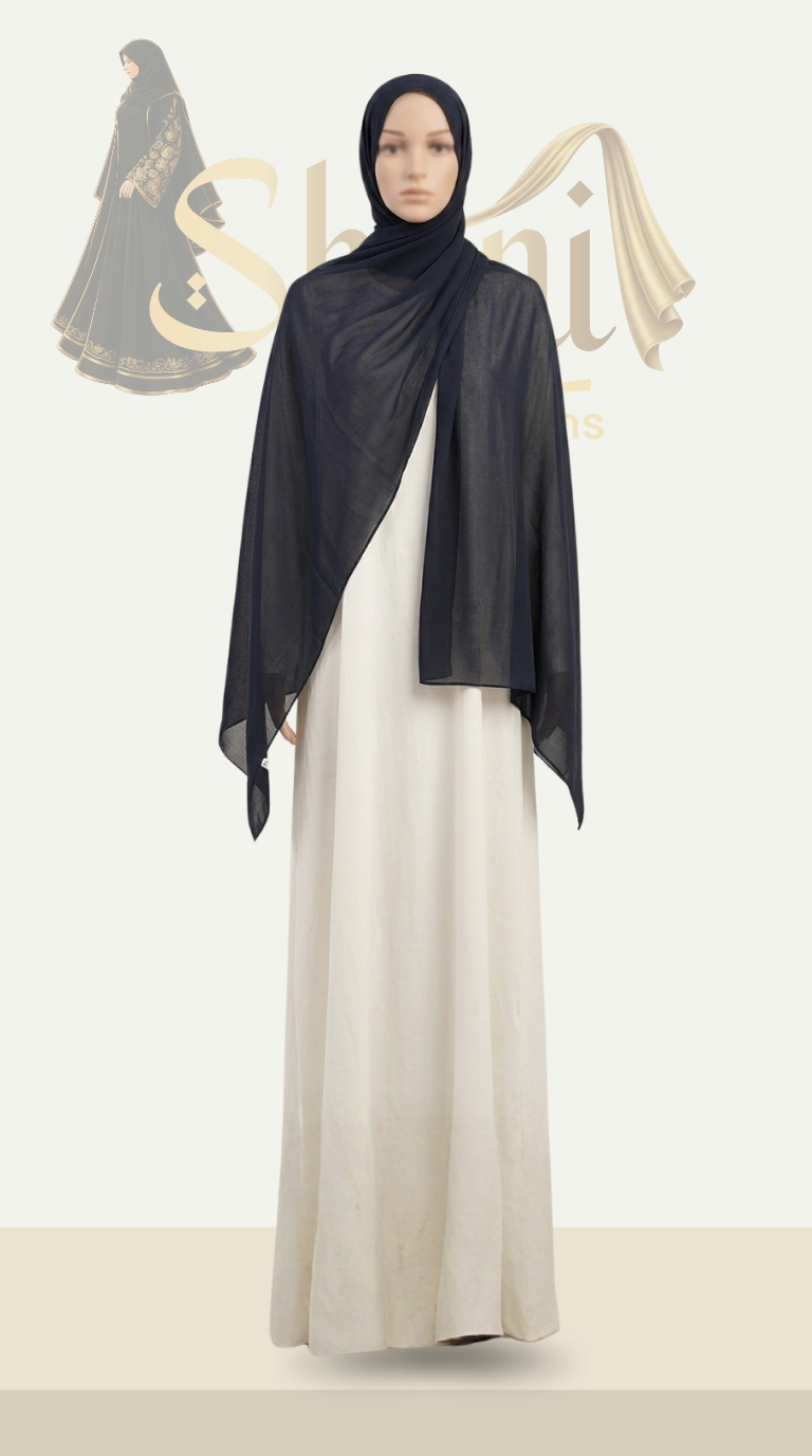 Luxury Georgette Stoler  (Black Color) - Image 1